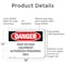 Signmission High Voltage Equipment Authorized Personnel Only Danger Sign, Aluminum, 18in W x 12in L, 2PK OS-2PACK-DS-A-1218-L-2545 - alternate 3